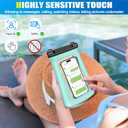 Jzocon Waterproof Phone Pouch for Phone, Floating Large Capacity Dry Bag Stores Sunscreen, Sunglasses, Waterproof Bag for Beach, Swimming, Kayaking for iPhone 16 15 14 11 Pro Max & Galaxy S24 S21