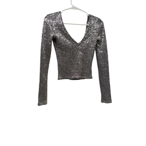 Zara Women's Silver Top S