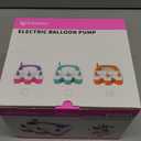 ETENWOLF Electric Balloon Pump for All Balloons 110V 600W Balloon Blower for Party Metalic Latex 260q Foil Balloons, Balloon Inflator for Birthday Decorations (Orange)