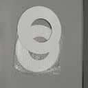 Chumia 2 Pcs 7-3/4 Inch Trim Rings Ceiling Medallions for Recessed Can Light Ceiling Medallion Home Improvement Decorative Steel Flat Goof Ring & Cover Plate for 5" & 6" Cans