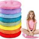 Fumete 8 Pcs 16 Inch Round Floor Cushions for Kids and Toddlers, Flexible Seating Classroom Furniture Floor Pillow for Home, Daycare, Preschool, Yoga and Meditation (Lovely), 16 x 16 x 2.6 inches