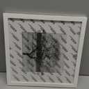Egofine 12x12 Picture Frames White, Wood Frames with HD Plexiglass for Pictures 8x8 with Mat or 12x12 without Mat, Wall Mounting Display, Set of 4