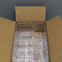 STORi 5-Compartment Clear Plastic Organizer | Rectangular Divided Makeup and Vanity Storage Bin and Office Desk Caddy | Scalloped Wall Design | Made in USA