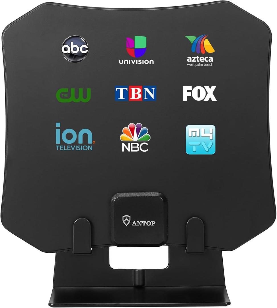 ANTOP Indoor TV Antenna Paper Thin TV Antenna with The Stander