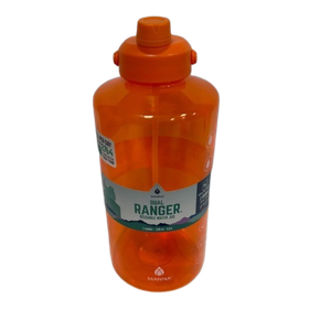 New Manna Dual Ranger Reusable Water Jug 1 Gallon 128 Oz XL Capacity Orange RARE