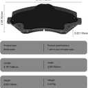 D1273 Front Brake Pads Fit For Dodge Nitro 2007-2011,Journey 2009-2011,Chrysler Town & Country 2008-2011,Jeep Liberty 2008-2012,Wrangler 2007-2017,Volkswagen Routan(2009-2012, 2013-2014 S)