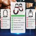 Twister Arm Trainer, 60-110lb Adjustable Chest Workout Equipment - Arm Trainer for Men - Portable Chest Trainer, Shoulders & Forearms Muscle Training Exercise Equipment for Men Women