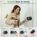 Fingerprint Door Knob, Smart Door Knob, Biometric Door Knob with Code, App Control, Auto Lock, Fingerprint Door Lock,Thumb Print Door Knobs for Bedroom, Office, Apartment