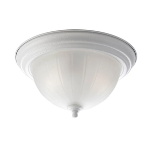 Two-Light Melon 13-1/4" Close-to-Ceiling