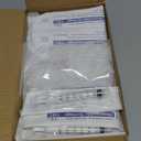 100 Pack 3ml Syringes Luer Lock with Cap, 3cc Syringe without Needle, Individual Sterilized Wrapped