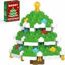 Christmas Tree Building Blocks Set Compatible with Lego Advent Calendar 2025 Stacking New Toys Holiday Present Box New Year Xmas Gifts for Kids for Boys & Girls and Adults