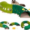 Cat Tunnel Toy, for All Indoor Cats, Large Cute S Caterpillar Pet Tunnel Bed, Felt Hideout Washable Kitty Play Tube, Hideaway Collapsible Puppy Circle Hole, Peekaboo Kitten Cave, Rabbit Hiding Spot