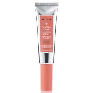 Naturium Dew-Glow Tinted Moisturizer SPF 50+ Medium, Daily Moisturizing Sunscreen & Face Primer with Tint, Skin Protector with Dewy Finish, 1.7 oz