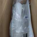 2 Tier Rolling Utility Trolley Cart, Service Carts with Handle and Wheels, Multifunctional Storage Organizer Snack Shelf for Living Room, Bedroom and Office, White, 24.8x16.5x25.4in