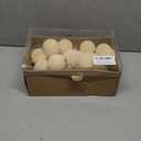 30PCS Velvet Christmas Ball Ornaments Set, 2.36" Shatterproof Baubles for Christmas Tree Decorations, Hanging Baubles with Soft Velvet Finish for Thanksgiving Holiday Party Dcor, Cream White