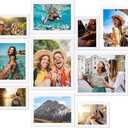 Fixwal Picture Frames, 10 Pack Collage White Picture Frame Set for Wall Gallery Decor, Hanging or Tabletop Display Multi Sizes Photo Frames Including 8x10, 5x7, 4x6, White