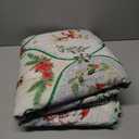 Yinhua 3 Piece Christmas King Quilt, Snowman Xmas Tree Reversible King Size Quilt Set with 2 Pillow Shams, Soft Lightweight Quilts Bedspread Coverlet for Christmas Winter, Grey, 104'' x 90''