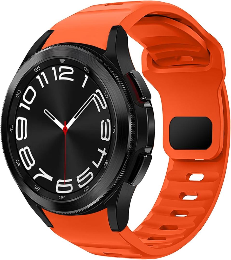 3 x  kytuwy Bands Compatible for Galaxy Watch 6 Band/ Galaxy Watch 5 Band 44mm 40mm, Rugged No Gap for Galaxy Watch 6 Classic 47mm 43mm, Silicone Sport Strap for Samsung Galaxy Watch 5 Pro 45mm