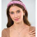 YISSION 1PC Stone Headband for Women Girls Non Slip Head Band Purple Jeweled Hairband Fashion Padded Headbands for Women Hair Accessories for Women Girls