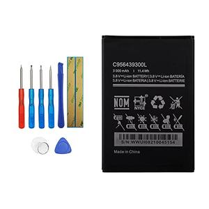 Vvsialeek [2023 New] C956439300L Replacement Battery Compatible with BLU G5 Plus G0190 BLU Studio Mega 2019 S0510UU with Toolkit
