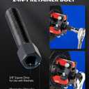 Orion Motor Tech Harmonic Balancer Puller Kit, Adjustable 3-Jaw Puller Set for Removing Harmonic Dampers & Balancers, 3-Jaw Pulley Puller Set Compatible with Chevy GM Chrysler Cadillac Ford More, Red