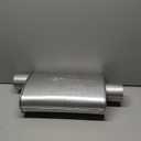 Thrush Muffler Mellow Performance Tone Inlet 2.5 Pipe Connection Offset Outlet 2.5 Center
