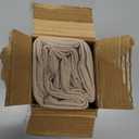 MIULEE Decorative Linen Check Euro Shams Throw Pillow Covers Neutral Farmhouse Vintage Pillow Covers 24x24 Set of 2 Boho Modern Home Decor for Sofa Couch Bedroom Cushion Natural Linen