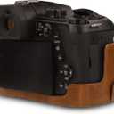 Megagear MG1680 Ever Ready Leather Camera Case compatible with Leica V-Lux 5, Panasonic Lumix DC-FZ1000 II - Light Brown