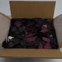 Ling's moment 5FT Black Burgundy Artificial Flower Garland Fake Rose Leaves Floral Garland Arch Flowers Vine for Wedding Party Backdrop Decor Mantel Home Table Centerpieces Wall Decorations