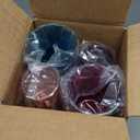 US Acrylic Optix Plastic Reusable Drinking Glasses (Set of 16) 14oz Rocks & 20oz Water Cups in Jewel Tone Colors | BPA-Free Tumblers, Made in USA | Top-Rack Dishwasher Safe