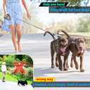 Double Retractable Dog Leash for Two Dogs Up to 110 lbs - 16 ft Coupler Leashes for Small Medium Dogs - One Locked System, Non Slip Grip, Tangle Free (Grey)