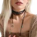 3 Rolls Flat Leather String Cord Faux Leather Suede Ribbon for Jewelry Making DIY Crafts Thin Leather String Cord for Bracelets Necklaces Shoe Accessories (Black, Light Brown. Coffee)