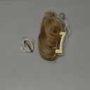 CJL HAIR Claw Clip Short Ponytail Hair Extensions DIY Bendable Metals Messy Bun Hair Piece for Wonen Wavy Curly Synthetic Fake Hairpieces Gloden Blonde and Beach Blonde Tips