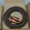 Giraffe Tools Garden Hose 5/8", Water Hose Heavy Duty, Flexible, Lightweight Hybrid Hose with Swivel Handle, 15ft Male to Female Fittings, Burst 600 PSI, Short Leader Hose