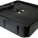 Funnel King 32970 23 Quart Closed Drain Pan, 22" x 20" x 4", Made in USA Black