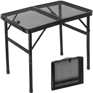 Folding Camping Table, Easy for Storage, 2Ft Compact and Portable Picnic Table for Grill, Outdoor Camping, Garden, Patio, Dining, BBQ, Party, Market