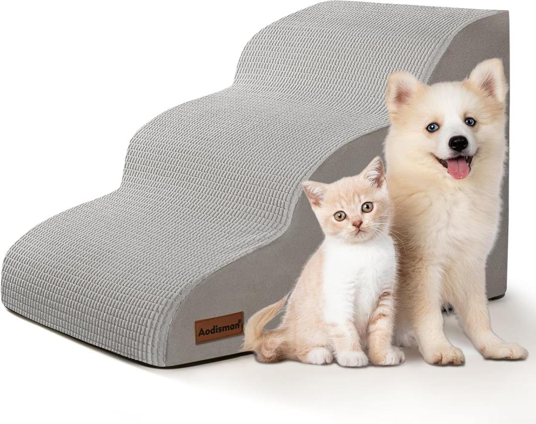 Dog Stairs for Small Dogs and Cats,3-Step Pet Ramp for Couch,Chair