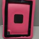 ProCase Kids Case for iPad Air 10.9" 5th Gen 2022/4th Gen 2020/iPad Pro 11 2020/2018, Shockproof Rotate Handle Fold Stand Lightweight Kids Friendly Case Magenta