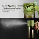Glass 2 In 1 Olive Oil Dispenser Bottle for Kitchen Gadgets, Olive Oil Sprayer for Cooking 17oz/500ml (Light Blockage, Green)