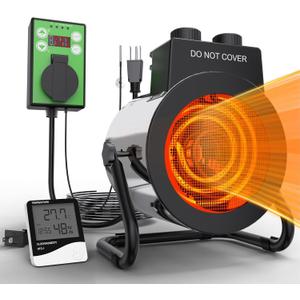 Buyplus Outdoor Heaters for Patio, 1500W Portable Space Heater with 3S Fast Heating, Overheat Protection, Electric Space Heater for Outdoor Indoor Use, Garage, Office, Bedroom, Greenhouse, Patio