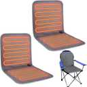 Wenqik USB Portable Heated Seat Cushion 17.72"x17.72" Stadium Seat Cover 3 Mode Adjustable Heated Seat for Outdoors with Back Support Heating Pad for Chair at Work Office Bench