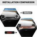 RT-TCZ Center Console Dashboard Panel Cover Trim Decor Interior Accessories for Jeep Grand Cherokee 2011-2020 (Wood Grain)