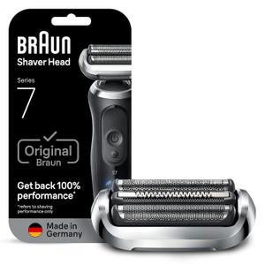 Braun Series 7 Electric Shaver Replacement Head, Easily Attach Your Shaver Head for a Shave as efficient as Day one, Compatible with New Generation Series 7 Shavers, 74S, Silver