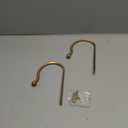 Mayrhyme Mini Ball Curtain Holdbacks 2 Pack,Solid Zinc Alloy Wall Mounted Curtain Tiebacks & Hooks, Unique Shape Curtain Holders， Modern Curtain Pull Backs for Drapes, Curtains,Warm Gold