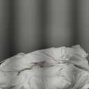 Serta Goose Feather Down Fiber Cotton Comforter Queen Size - 100% Cotton Duvet Insert - Hotel Luxury Hypoallergenic Bedding Comforter All Season Medium Warmth 90 x 90 Inch White