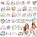 36 Sheets Iron on Transfers Patches Vinyl Iron on Patch Embroidered Applique for T Shirt Jacket Pillow Covers Backpack Hoodies DIY Decorations (Bible)