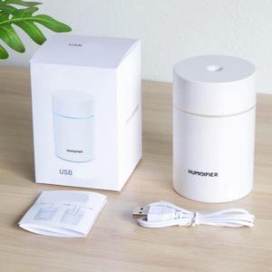 Home Air Humidifier Mini Car Mute Portable Spray Moisturizing USB for Bedroom Office Car [White]