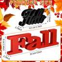 Fall Table Decorations for Home Hello Fall Sign Thanksgiving Wooden Autumn Tabletop Sign Blocks Table Centerpieces for Harvest Festival Mantel Home Display Party Supplies