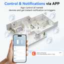 TECKNET Door Alarms When Opened, 2.4G WiFi Smart Door Sensor Alarm & Chime, App Alerts, Door Alarms for Kids Safety, Wireless Window Alarms for Home Security Systems for House, Pool, Sheds, 2 PCS