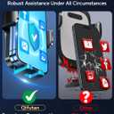 Qifutan Dash Mounted Holders Phone Holders for Your Car Phone Mount for Car Windshield Dashboard Air Vent Universal Desk Mounts Hands Free Automobile Cell Phone Holder Fit for iPhone Smartphone